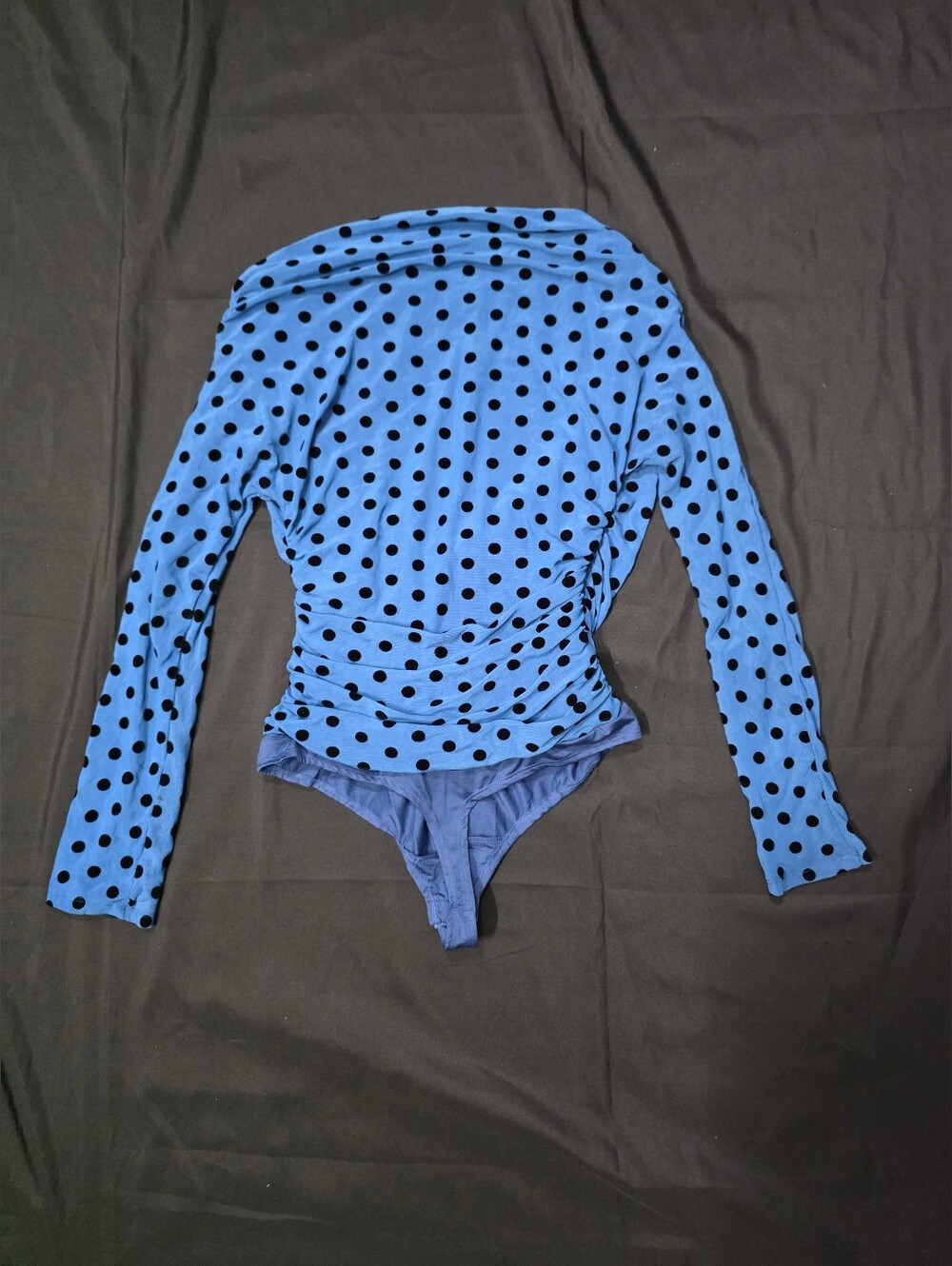 Lovers+Friends Long Sleeve Royce Blue Bodysuit - Picture 2 of 8